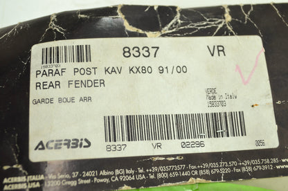 NEW Acerbis Green Rear Fender Kawasaki KX80 91-97 KX85 98-09 NOS
