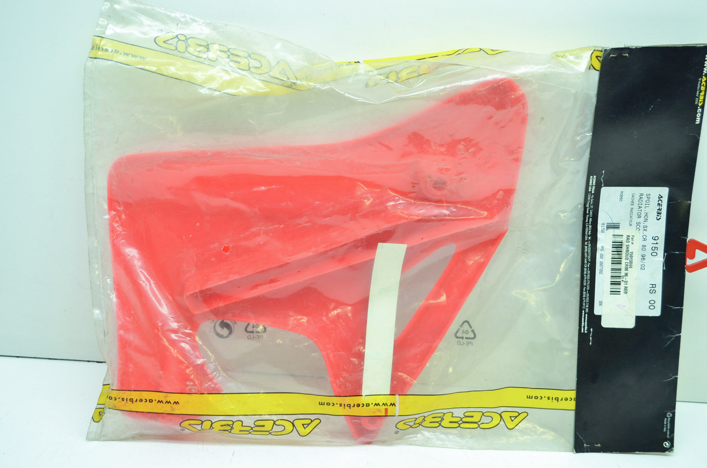 NEW Acerbis Radiator Shroud Hon. SX CR80 96-02 Red 15-9150-44 NOS