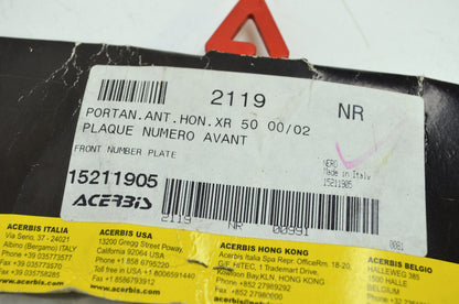 NEW Acerbis Front Number Plate Hon. XR50 00-02 15-2119-05 NOS