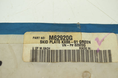 NEW Maier USA Skid Plate Green 88-91 KX125 KX250 M62920G NOS