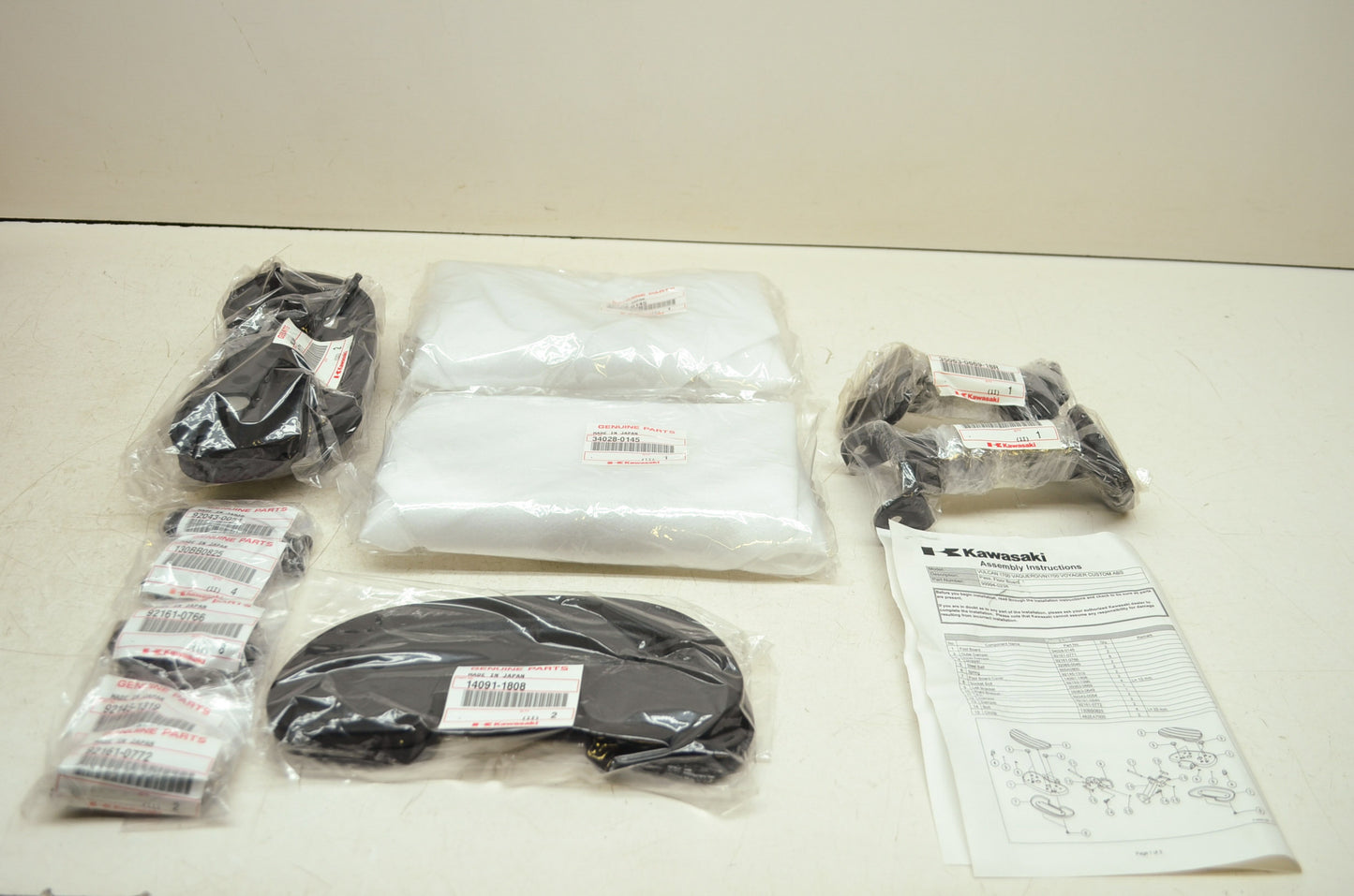OEM Kawasaki 99994-0238 Passenger Floorboards NOS