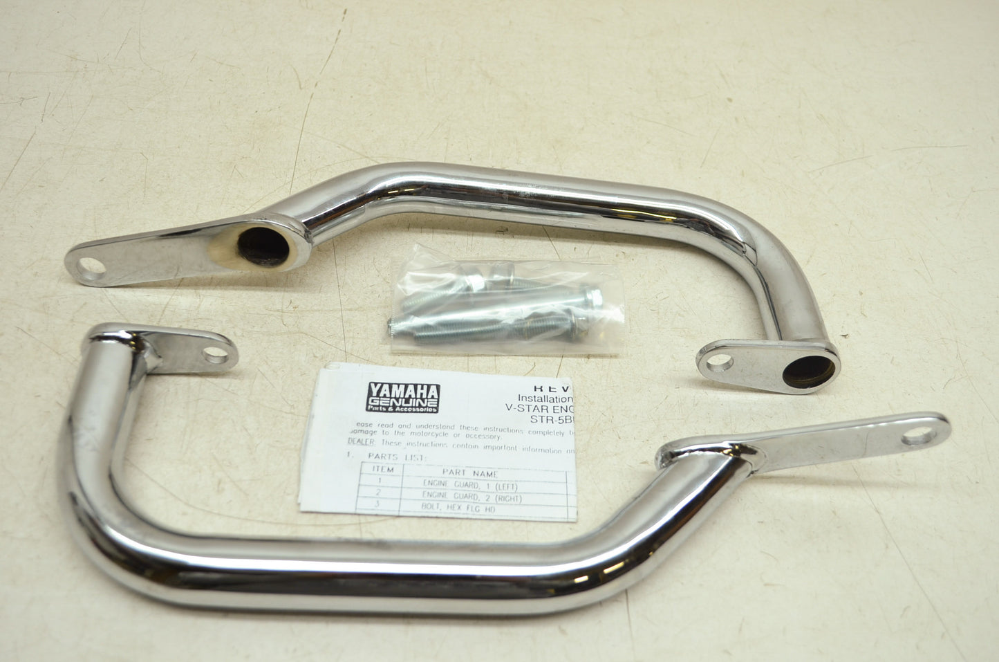 NEW OEM Yamaha V-Star Engine Guards V Star 650 STR-5BN31-00 NOS