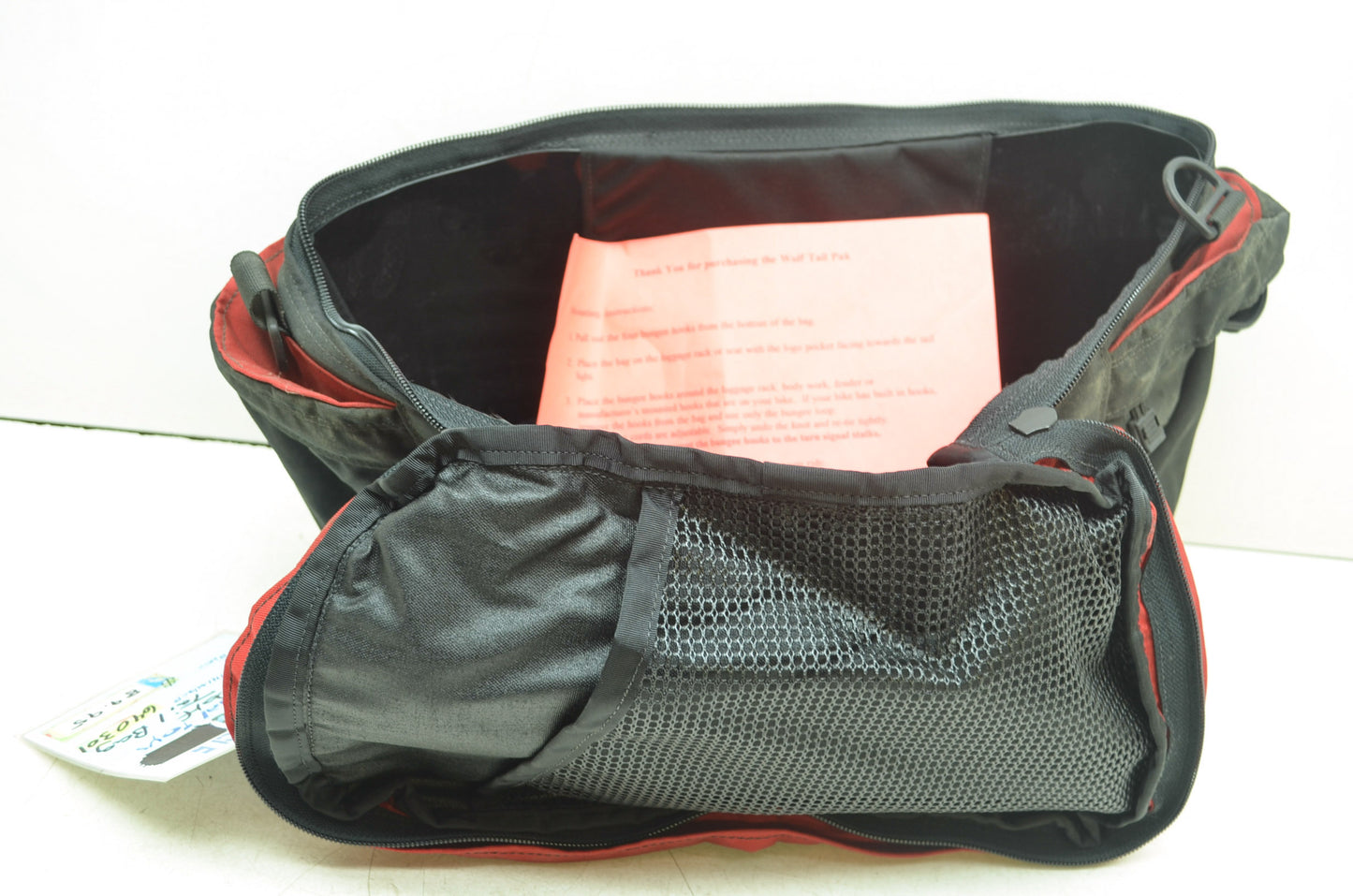 Wolfman Luggage Red Wolf Tail Bag 640301 NOS