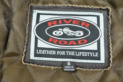 NEW River Road Apparel Dame Vintage Black Motorcycle Jacket Small 94854 NOS