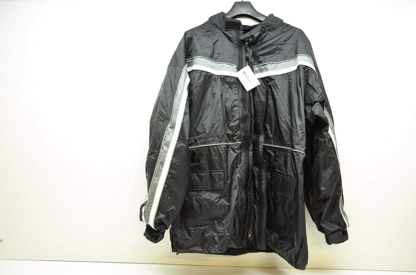 NEW Tour Master Elite II Black Rain Motorcycle Jacket 3XL XXXL 84-757 NOS