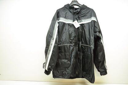 NEW Tour Master Elite II Black Rain Motorcycle Jacket 3XL XXXL 84-757 NOS