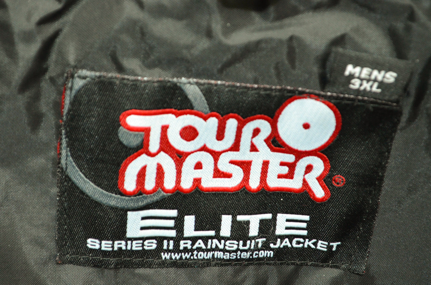 NEW Tour Master Elite II Black Rain Motorcycle Jacket 3XL XXXL 84-757 NOS