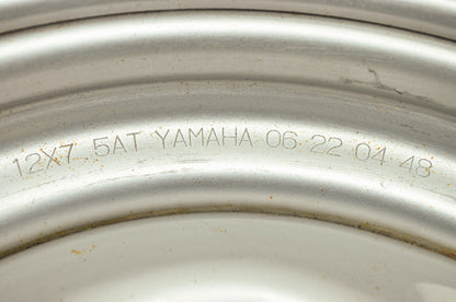 NEW OEM Yamaha Wheels Rims Set 12x7.5AT 06-21-04-48 NOS