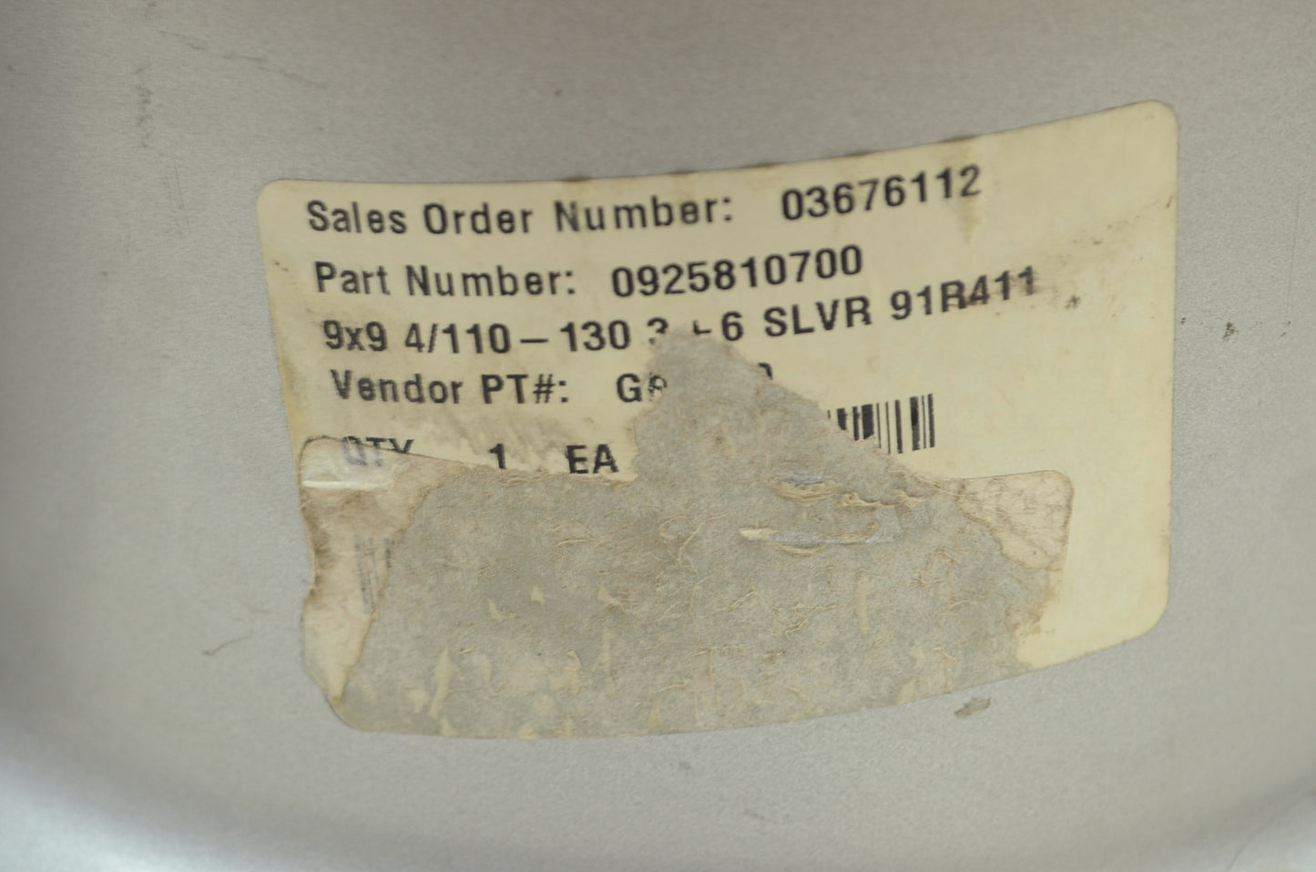 NEW ITP Rims 9x9 4/110-130 3+6 Silver 91R411 925810700 NOS