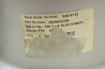 NEW ITP Rims 9x9 4/110-130 3+6 Silver 91R411 925810700 NOS