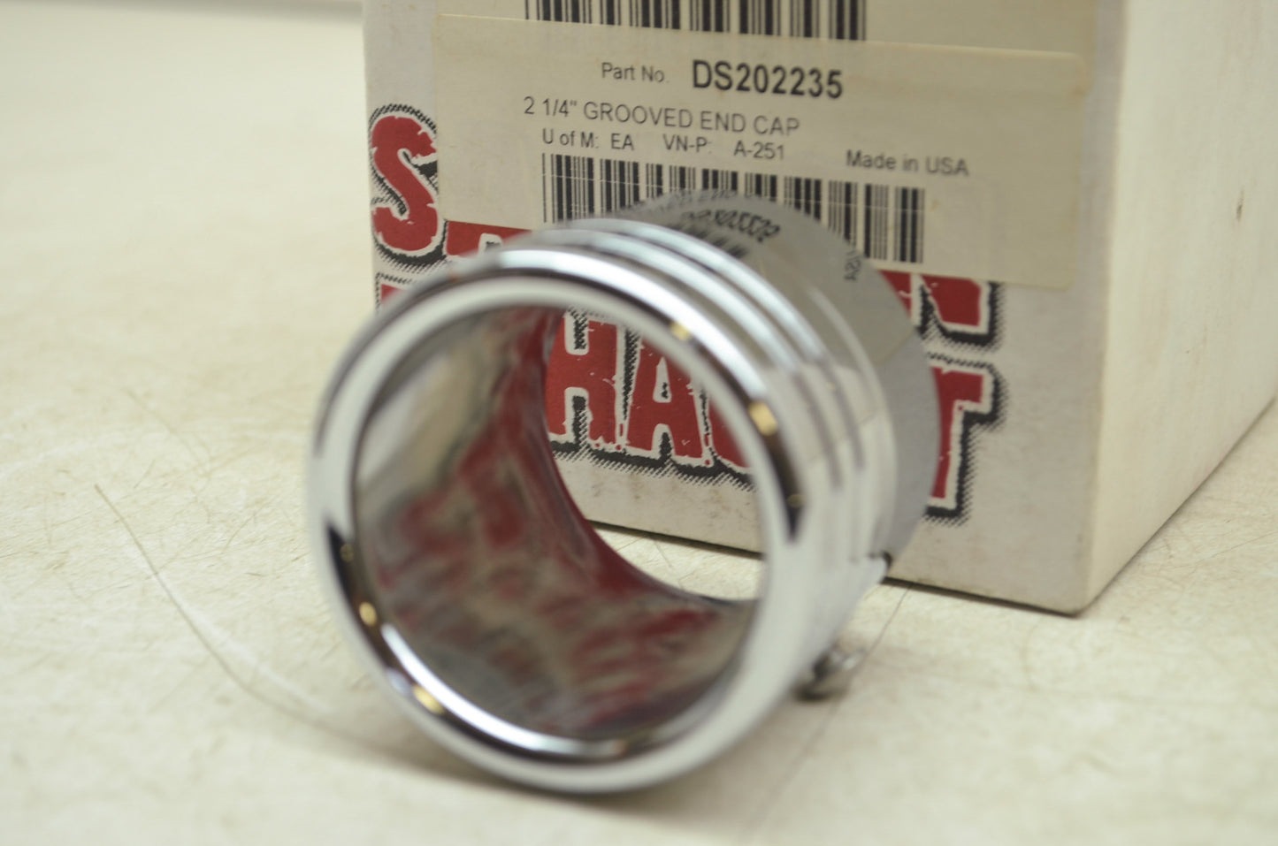 NEW Samson Exhaust 2 1/4' Grooved End Cap DS-202235 NOS