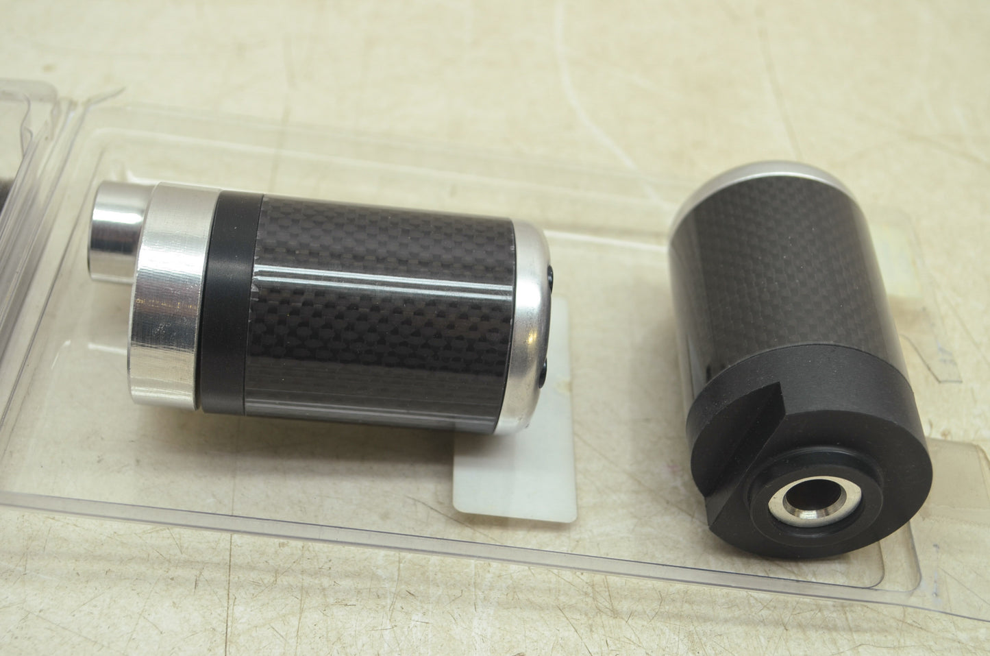 NEW Lockhart Phillips USA Carbon Inlay Frame Sliders 00-03 GSXR750 428-5004 NOS