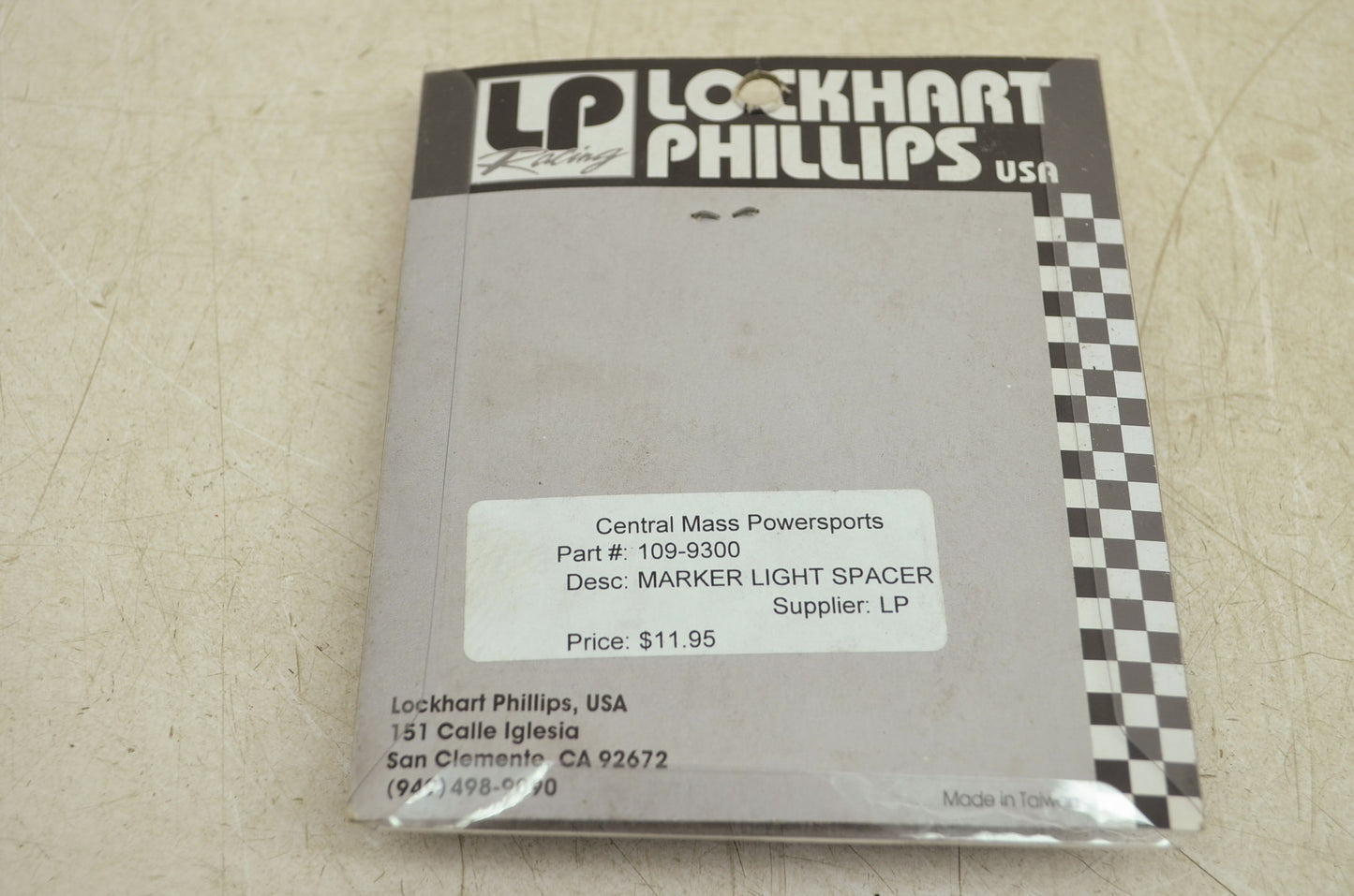 NEW Lockhart Phillips Marker Light Spacers 109-9300 NOS