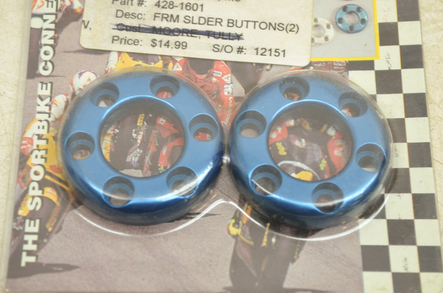 NEW Lockhart Phillips Frame Slider Buttons 428-1601 NOS