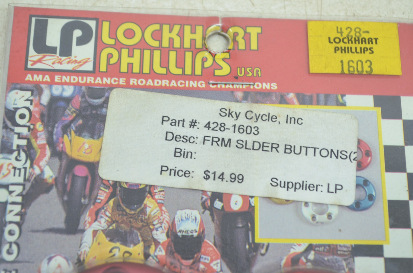 NEW Lockhart Phillips Frame Slider Buttons 428-1603 NOS