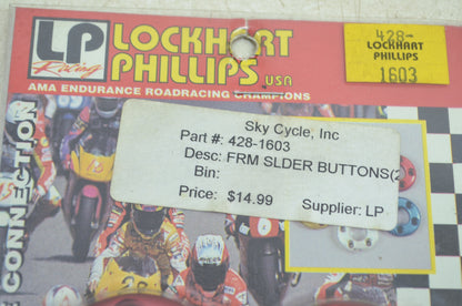 NEW Lockhart Phillips Frame Slider Buttons 428-1603 NOS