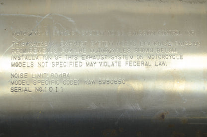 OEM Kawasaki 06-07 EX650 Ninja 650R ER-6 Stock Muffler Exhaust 18091-0296