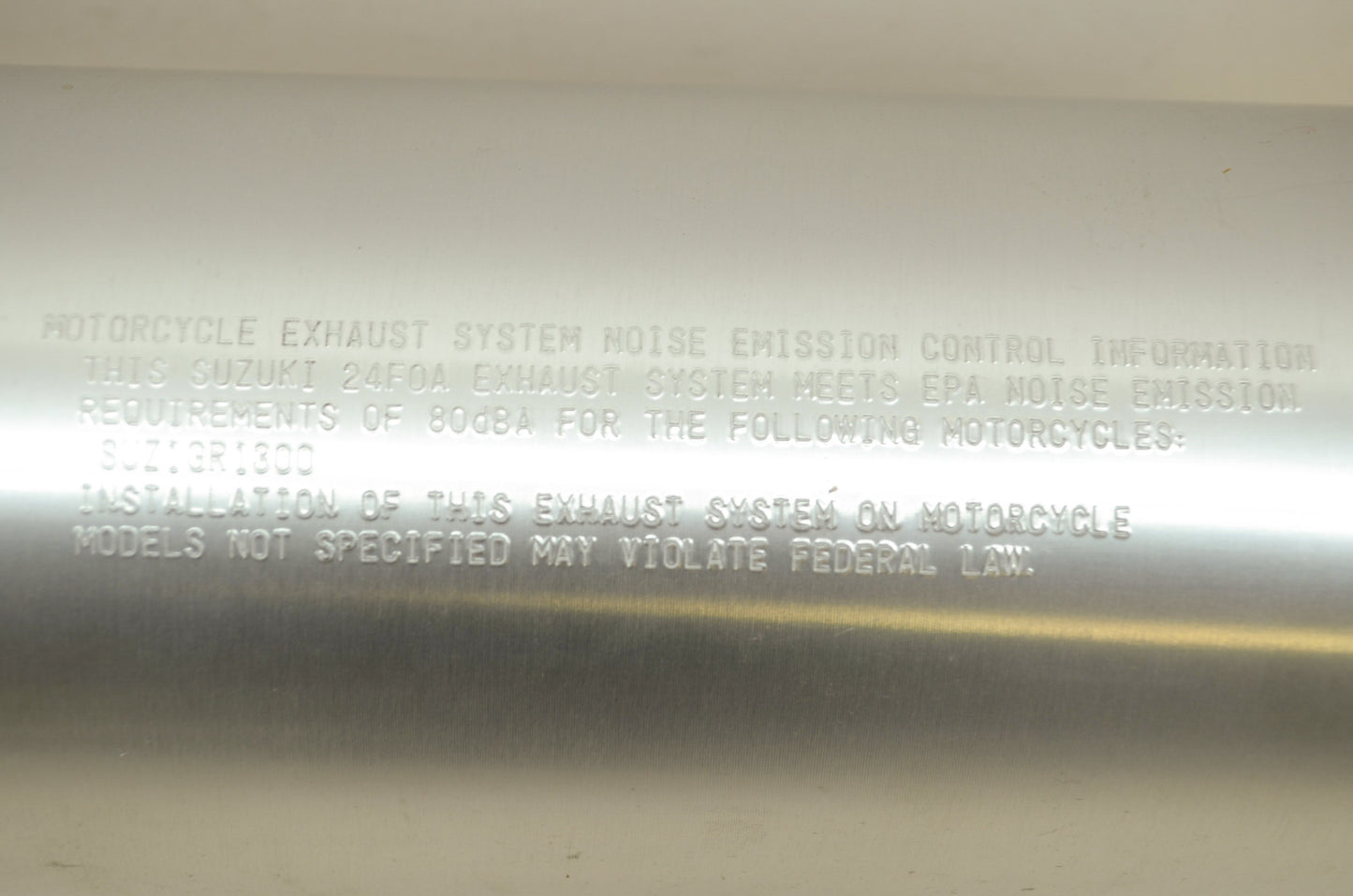 OEM Suzuki 99-07 GSXR1300 R RZ Left Stock Muffler Exhaust 14340-24F00-H01