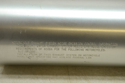 OEM Suzuki 99-07 GSXR1300 Right Stock Muffler Midpipe Exhaust 14310-24F00-H01, 1