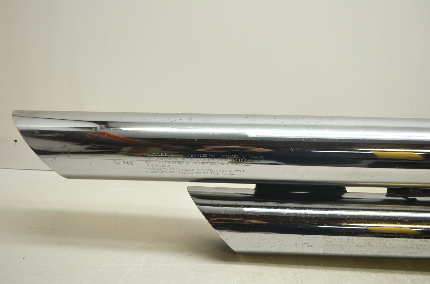 OEM Suzuki 01-04 VL800 VZ800 Stock Exhaust Muffler Head Pipes 14310-41F12-H01