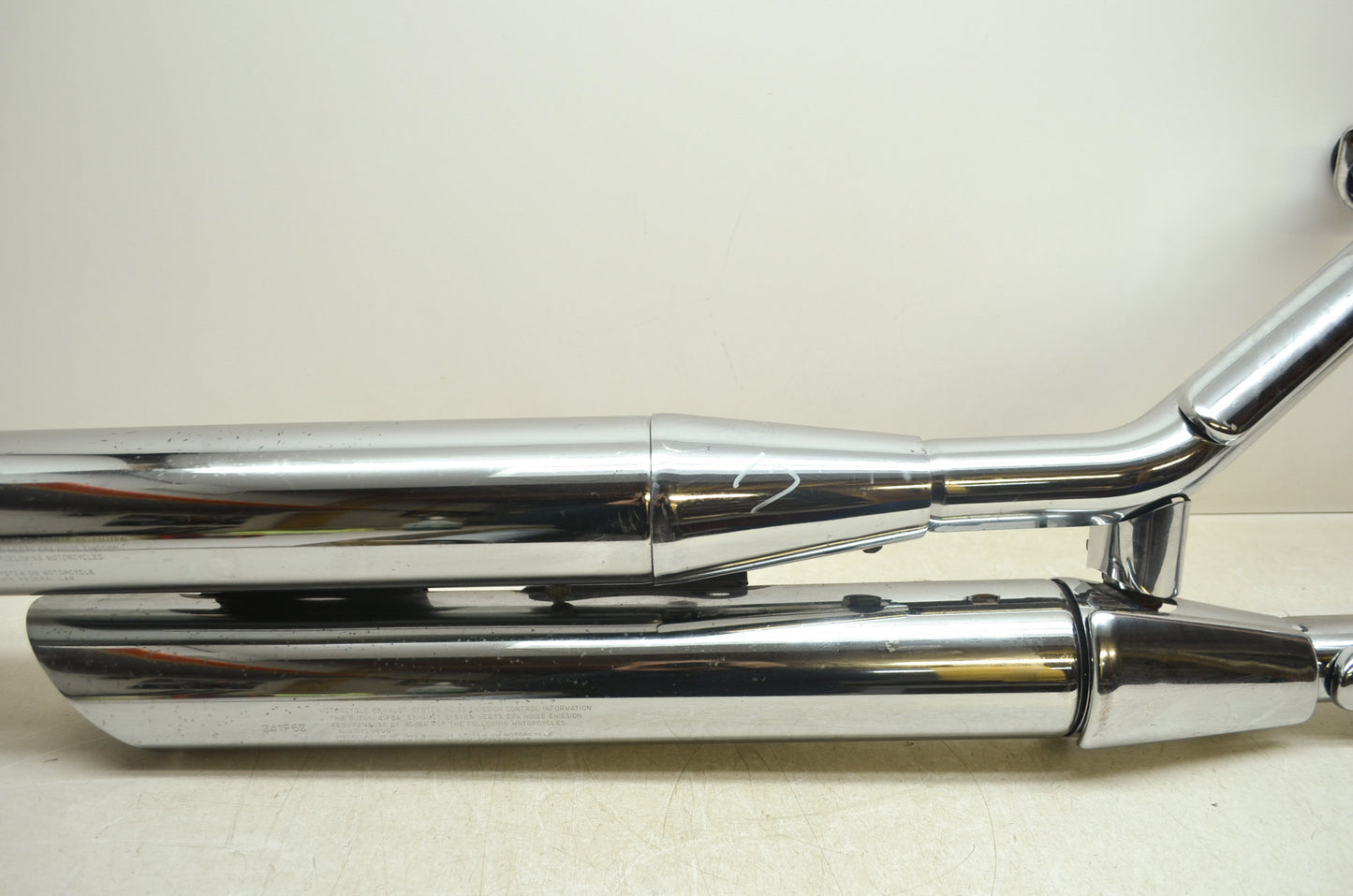OEM Suzuki 01-04 VL800 VZ800 Stock Exhaust Muffler Head Pipes 14310-41F12-H01