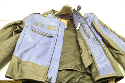 NEW Icon Motorhead Blue & Black Motorhead Motorcycle Jacket Large 44-46 1533-32-