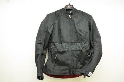NEW Power Trip Black Jet Black 2 Motorcycle Jacket Large 9041-1001 NOS