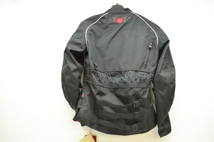 NEW Power Trip Black Jet Black 2 Motorcycle Jacket Large 9041-1001 NOS