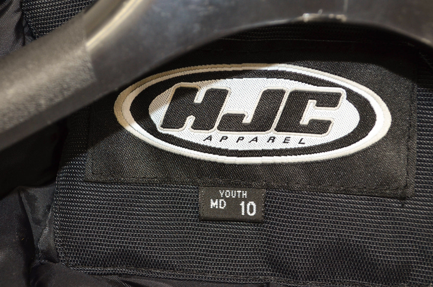 NEW HJC Black & Grey Youth Storm Motorcycle Jacket Medium 10 1006-053 NOS
