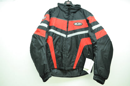 NEW HJC Black & Red Storm Motorcycle Jacket Mens Large 902-014 NOS