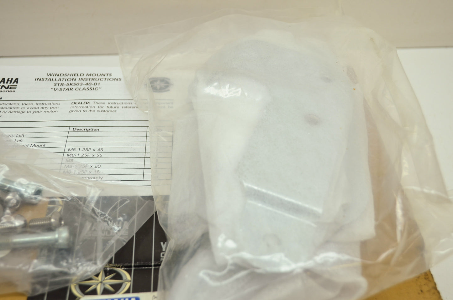 OEM Yamaha STR-5KS03-40-01 Windshield Mounts NOS