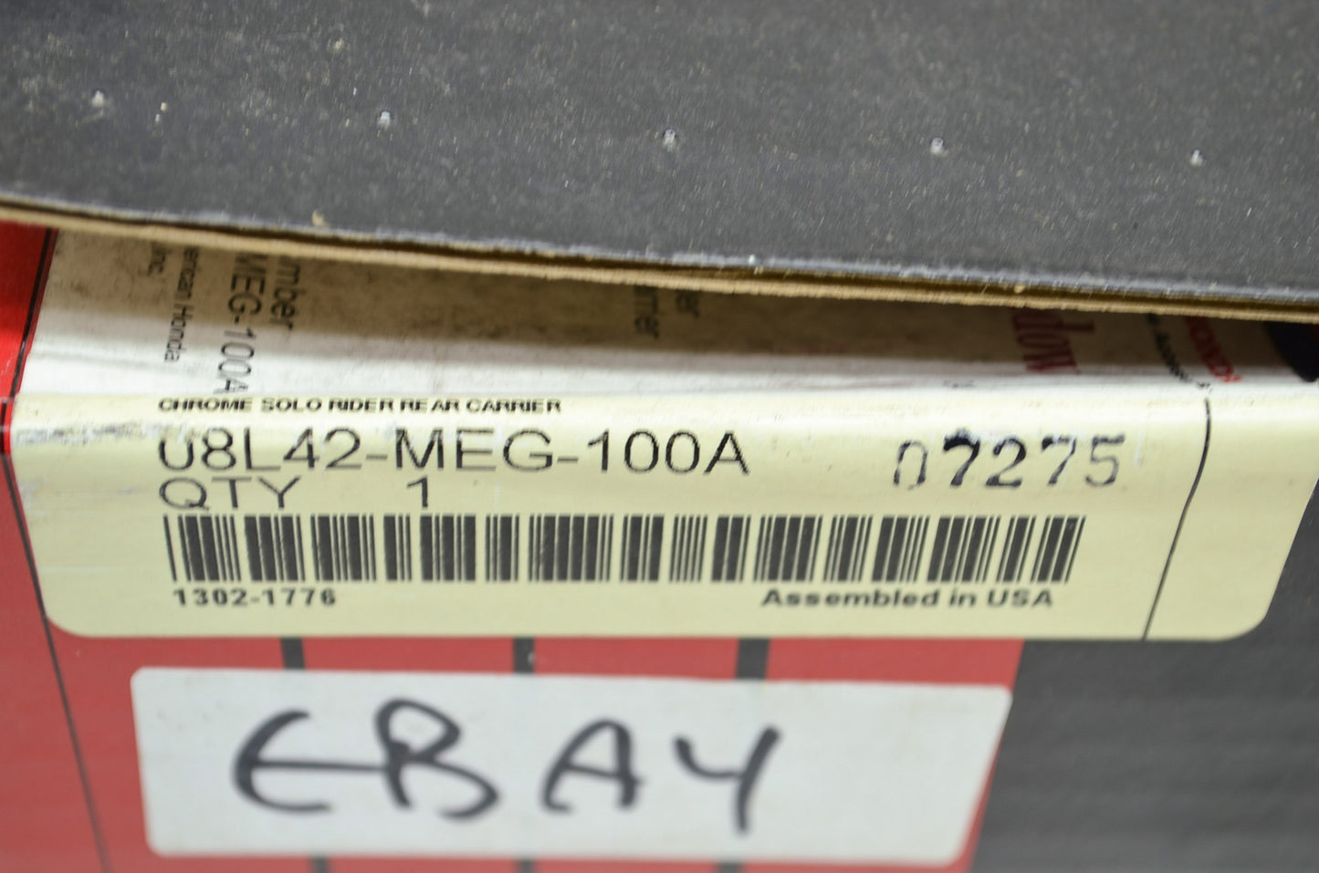 OEM Honda 08L42-MEG-100A Chrome Rear Carrier NOS