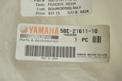OEM Yamaha 5BE-21611-10-00 Rear Fender NOS