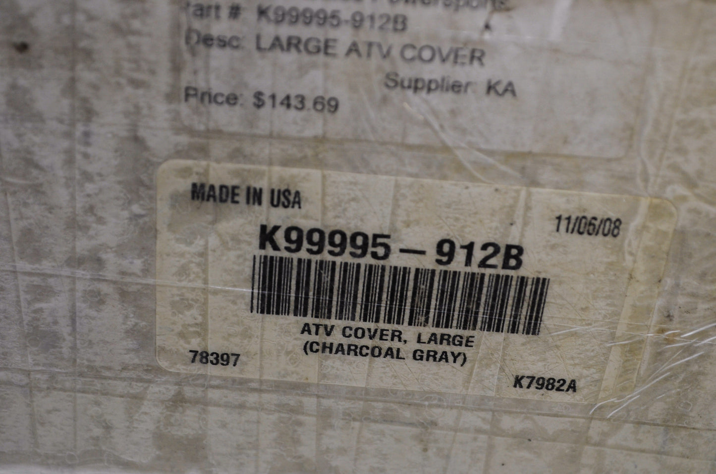 OEM Kawasaki K99995-912B Large ATV Cover NOS
