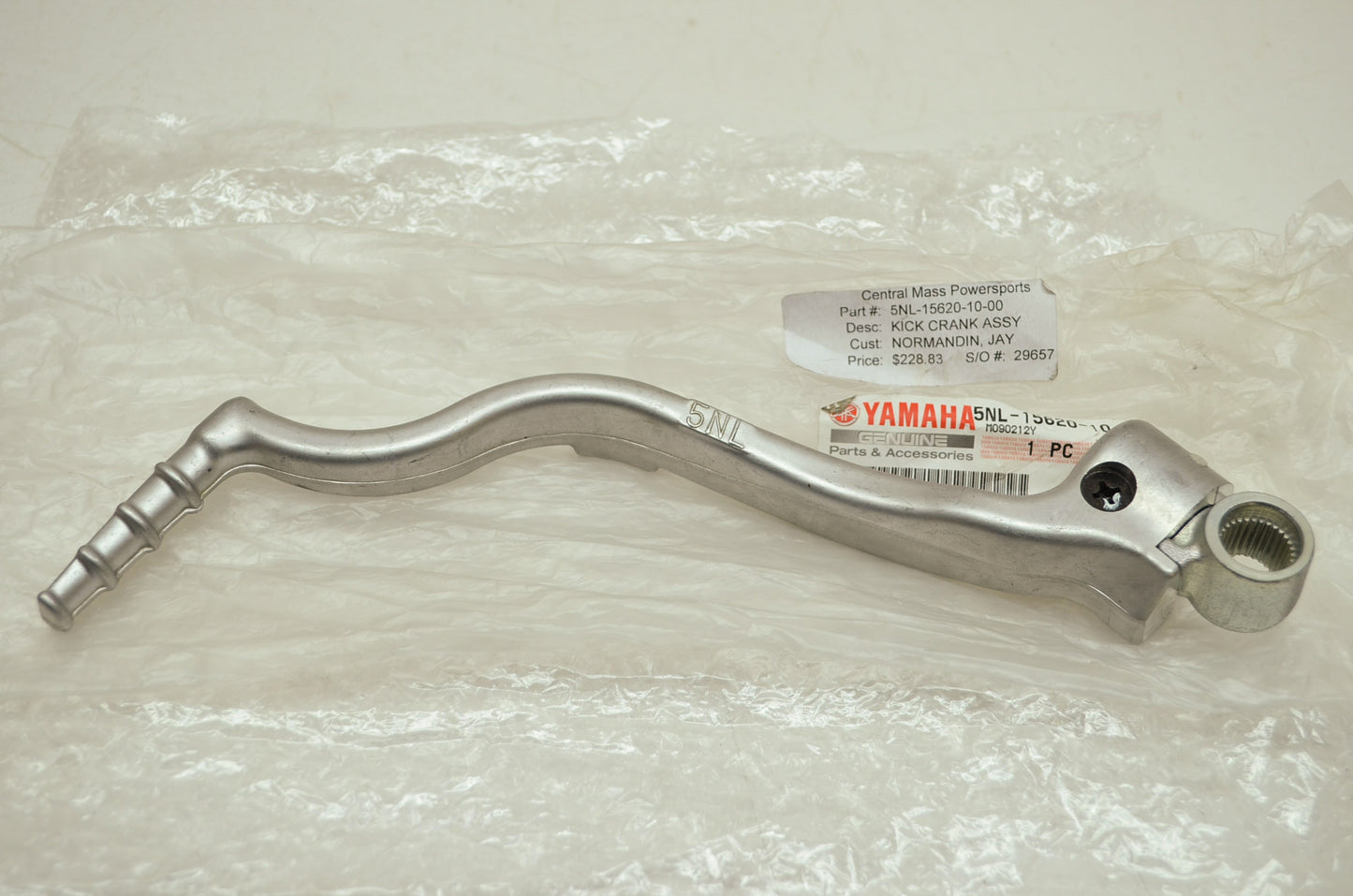 OEM Yamaha 5NL-15620-10-00 Kick Crank Assembly NOS