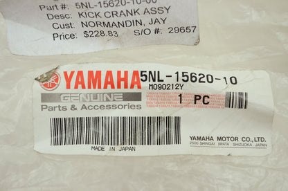 OEM Yamaha 5NL-15620-10-00 Kick Crank Assembly NOS