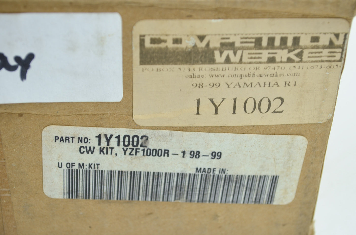 NEW Yamaha Competition Werkes Rear Fender Eliminator Kit 1998-1999 R1 1Y1002 NOS