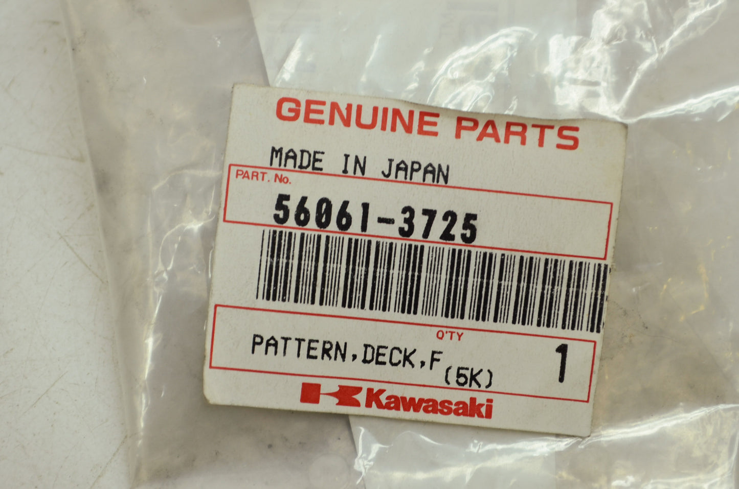 OEM Kawasaki 56061-3725 Left Front Deck Pattern NOS