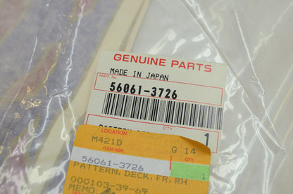 OEM Kawasaki 56061-3726 Right Hand Front Deck Pattern NOS