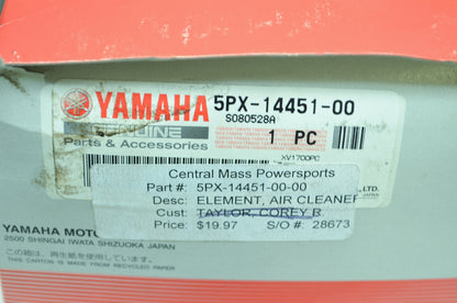 OEM Yamaha 5PX-14451-00-00 Air Cleaner Element NOS