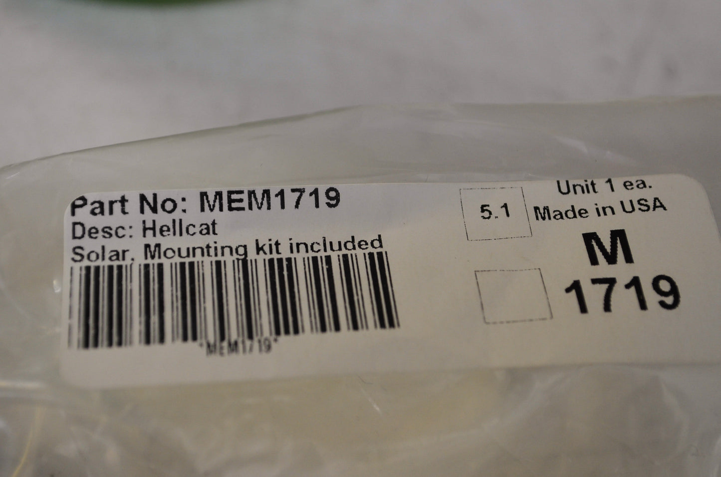 NEW Memphis Shades Hell Cat Bar Mount Windshield Solar MEM1719 NOS