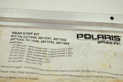 NEW OEM Polaris Wear Strip Kit 121' Indy 2871544 NOS