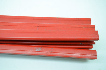 NEW OEM Polaris Edge M-10 Gen II RMK QTY 7 Rail Sliders Hyfax Runners Indy Red 2