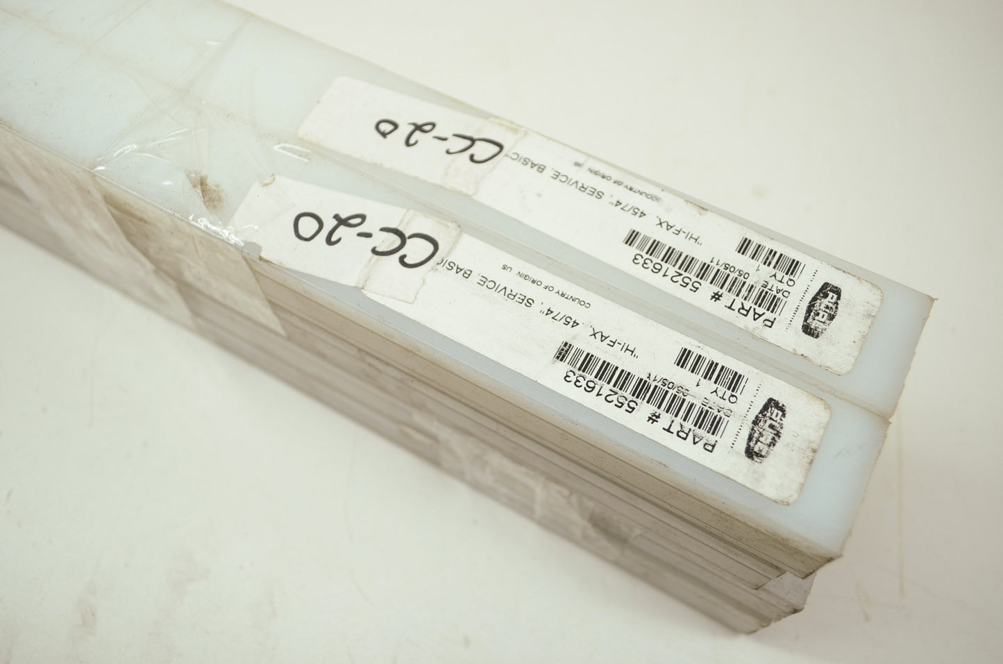 NEW OEM Polaris White Service Slider QTY 8 5521633 NOS