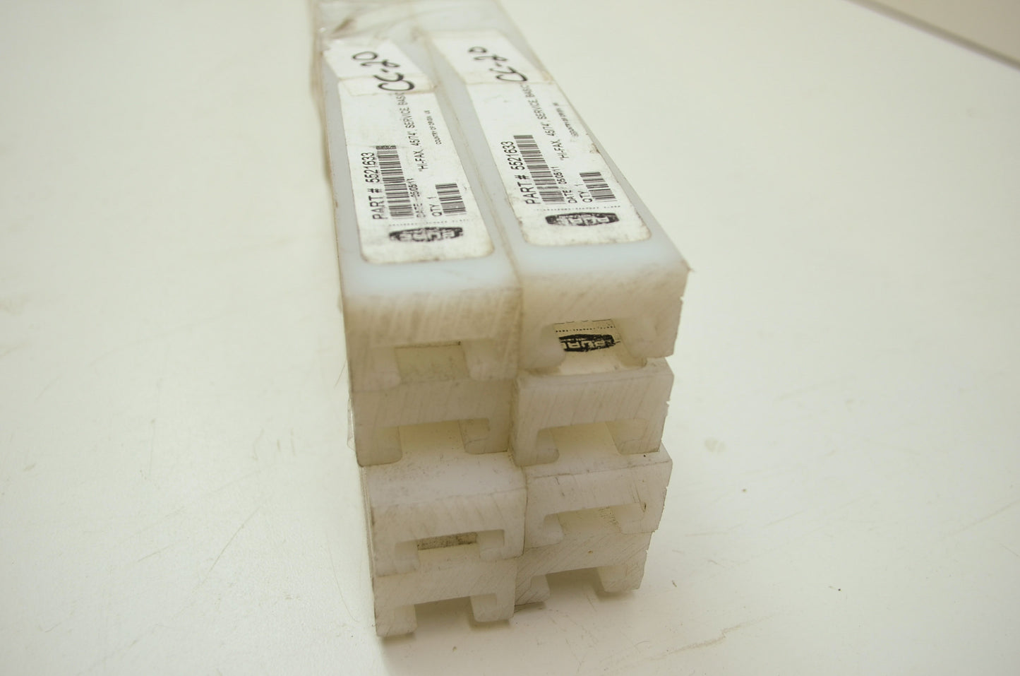 NEW OEM Polaris White Service Slider QTY 8 5521633 NOS