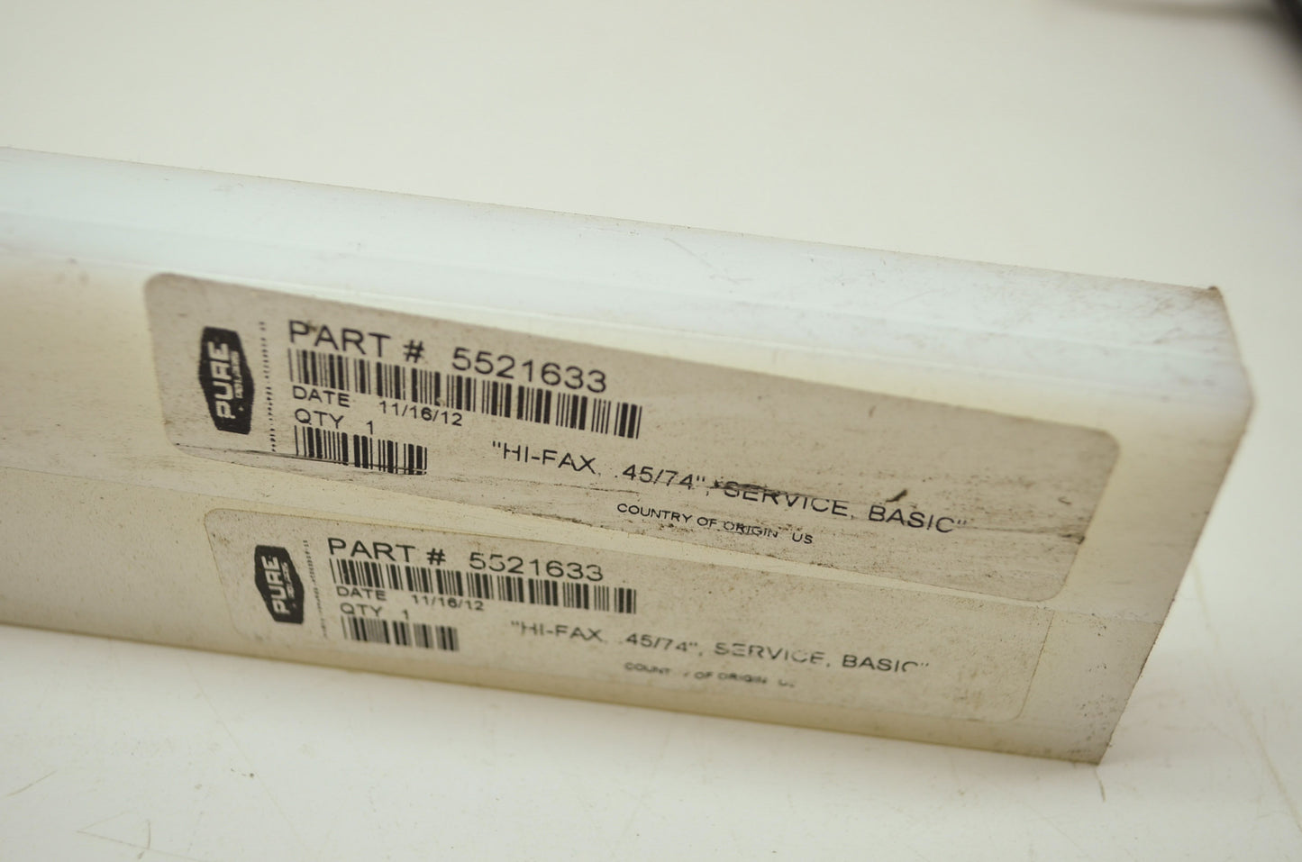 NEW OEM Polaris White Service Slider QTY 2 5521633 NOS