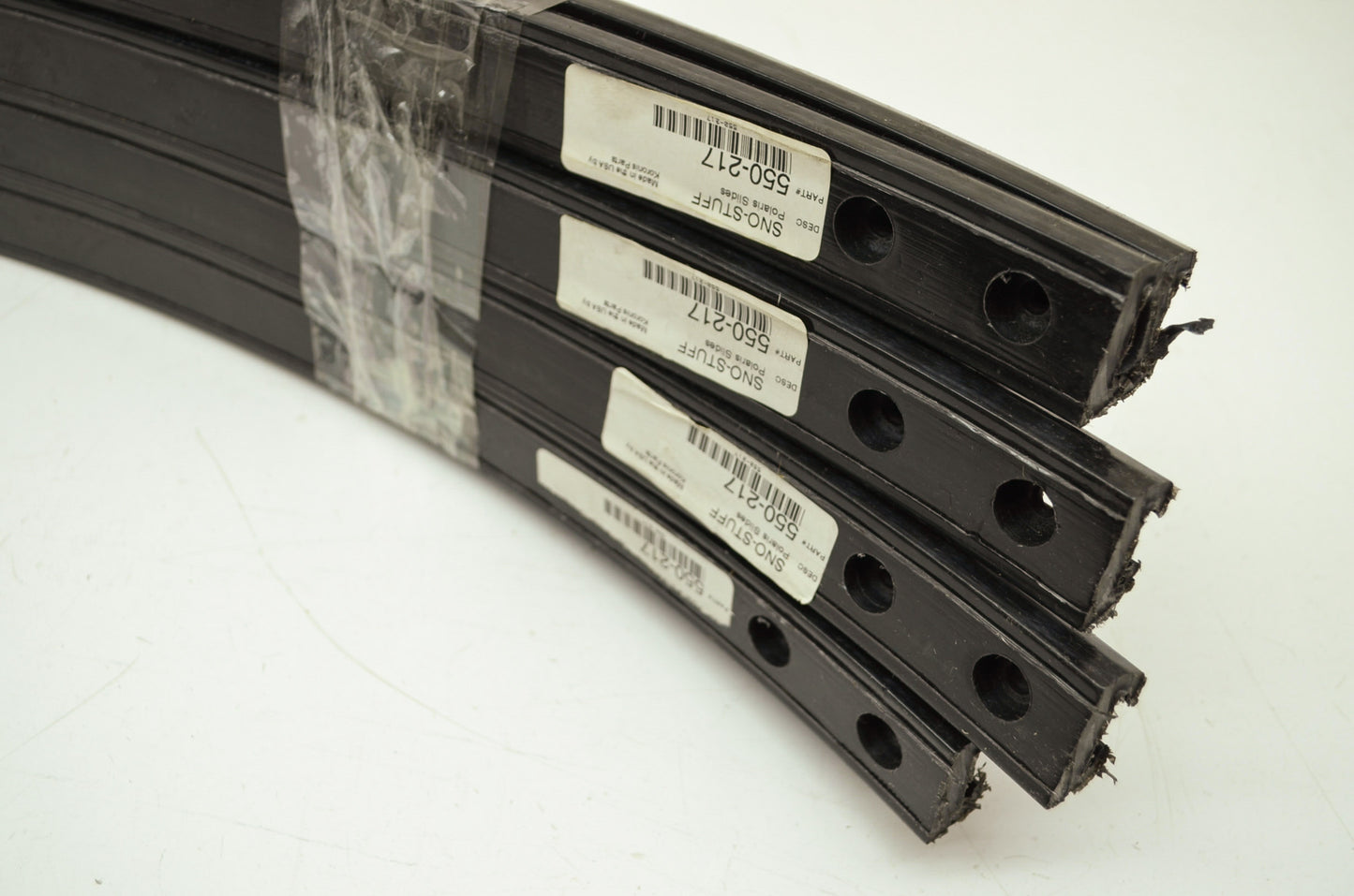 NEW OEM Polaris Black Hyfax Runners Sliders QTY 17 550-217 NOS
