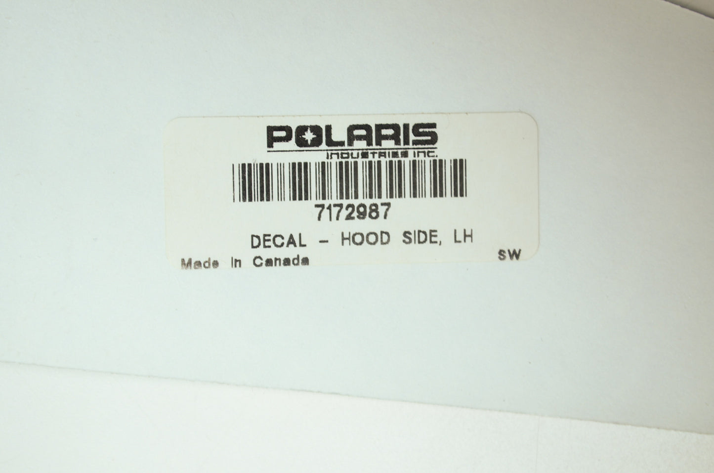 NEW OEM Polaris Left Decal 2006 Supersport 7172987 NOS
