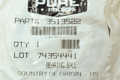 OEM Polaris 3513522 Ball Bearing NOS