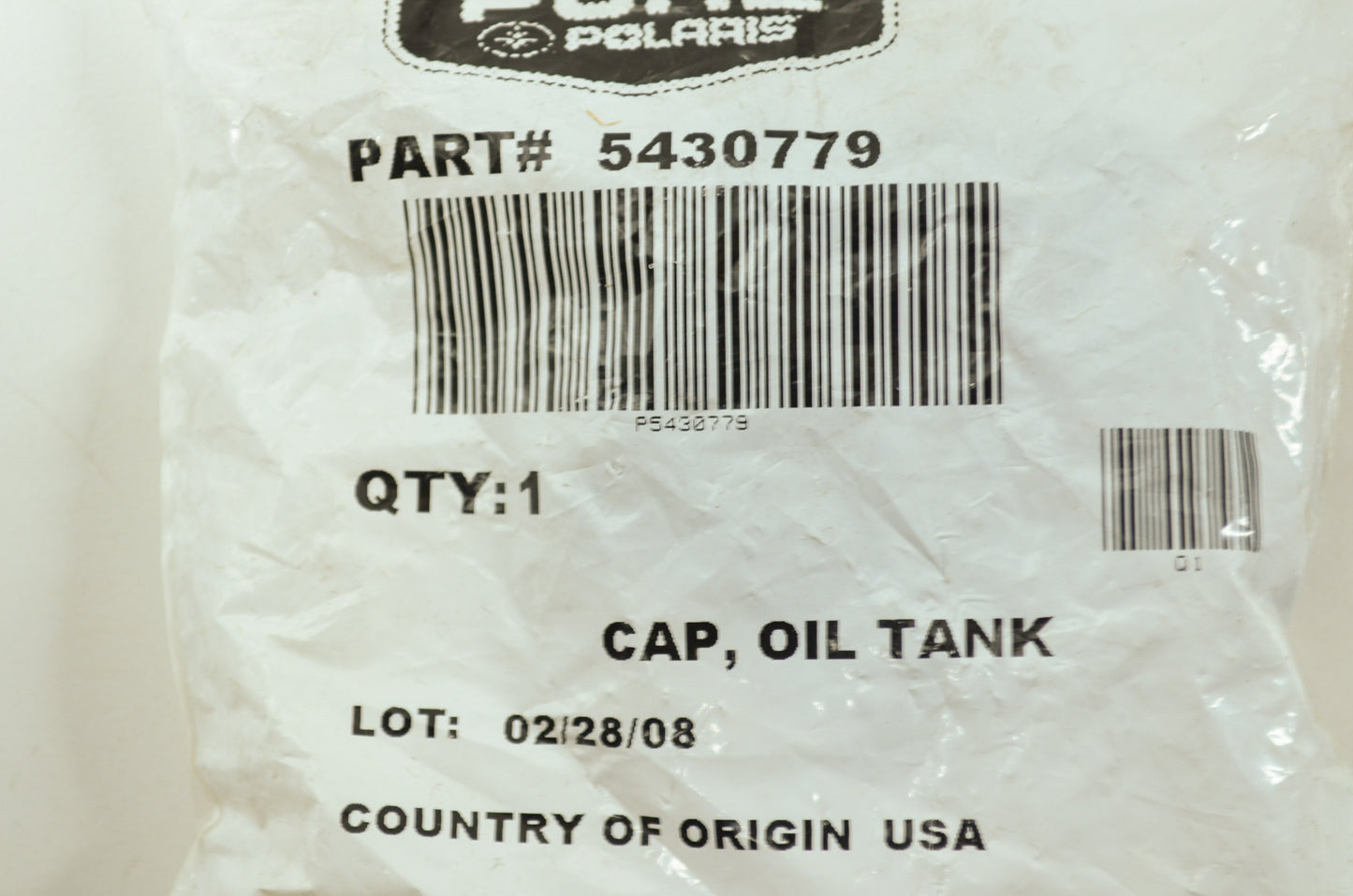 OEM Polaris 5430779 Oil Tank Cap NOS